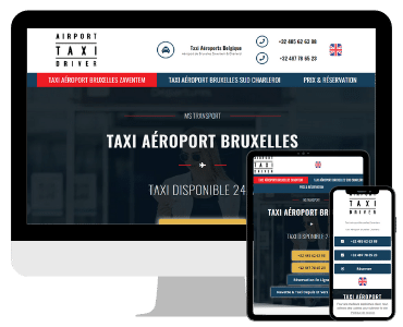 Creation site internet taxi aeroport Bruxelles