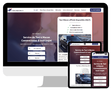 Site internet taxi Macon